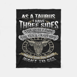 Cobertor De Velo Como um Touro Tenho Três Lados - Camisa Divertida