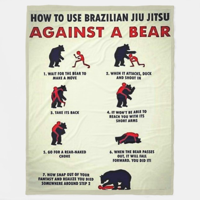 COBERTOR DE VELO COMO UTILIZAR JUDO CONTRA UM URSO (Frente)