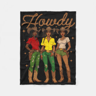Cobertor De Velo Como vai Cowgirl Negra Feminina Rodeio Ocidental M