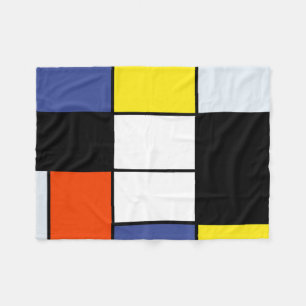 Cobertor De Velo Composição A de Piet Mondrian - Arte Moderna Abstr