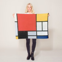 Composição Vermelho, Amarelo, Azul, Preto, Mondria