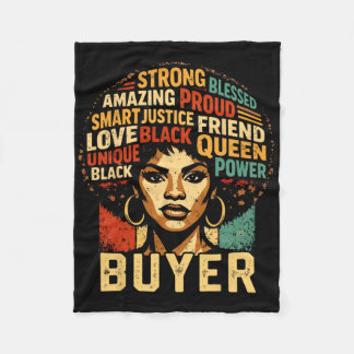 Cobertor De Velo Comprador Arte Poderosa do Orgulho Negro do Mês da