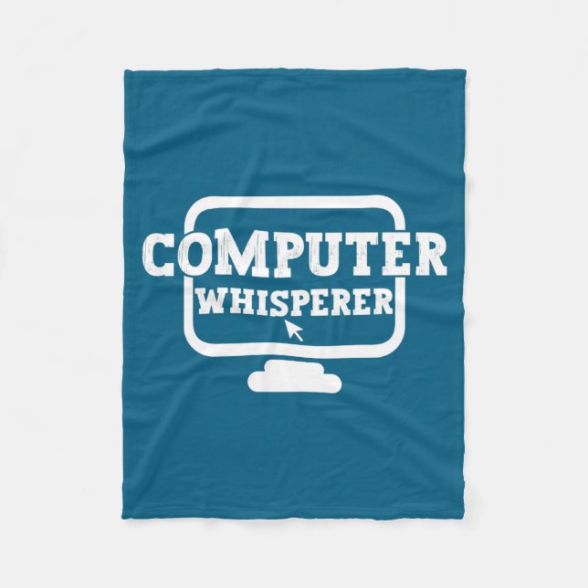 Cobertor De Velo Computer Whisperer Tech Suprt Nerds Geek Funny N  (Frente)