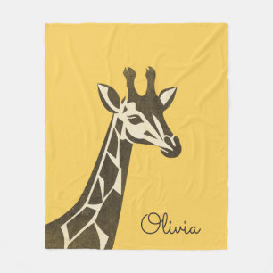 Cobertor De Velo Condecoração da cabeça de girafa bonita