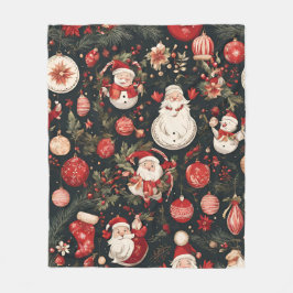 Cobertor De Velo Condecorações de natal, folhas, flores