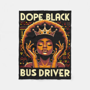Cobertor De Velo Condutor de ônibus negro drogado afro-americano Af