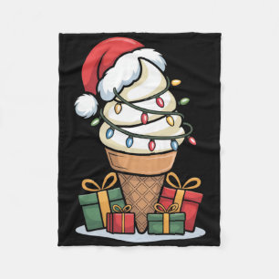 Cobertor De Velo Cone de Sorvete das Luzes de Natal com Des de Papa