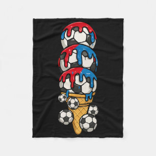 Cobertor De Velo Cone de Sorvete de Arte Drip Amante de Futebol Par