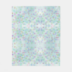 Cobertor De Velo Confetti Azul-Cinto-Arco-Íris