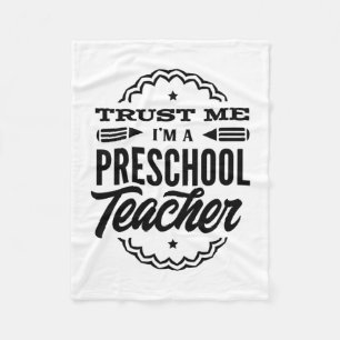 Cobertor De Velo Confie Em Mim Eu Sou Um Professor De Pré-Escolas