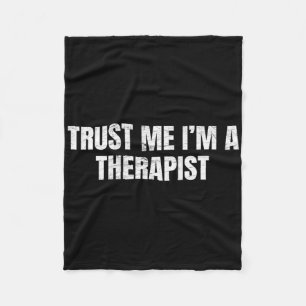 Cobertor De Velo Confie Em Mim Sou Um Terapeuta Psicologia Divertid