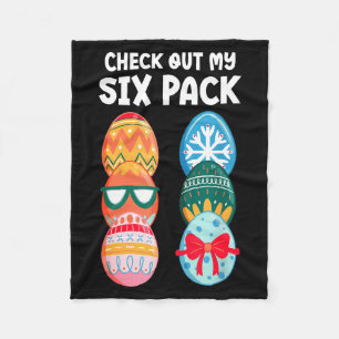 Cobertor De Velo Confira Meu Six Pack Humorístico Ovo de Páscoa Abs