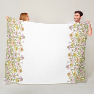Cobertor De Velo Confluentes Arte Botânica Floral Grande