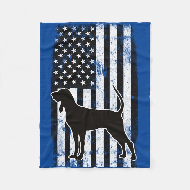 Cobertor De Velo Conhound & American Flag (Frente)