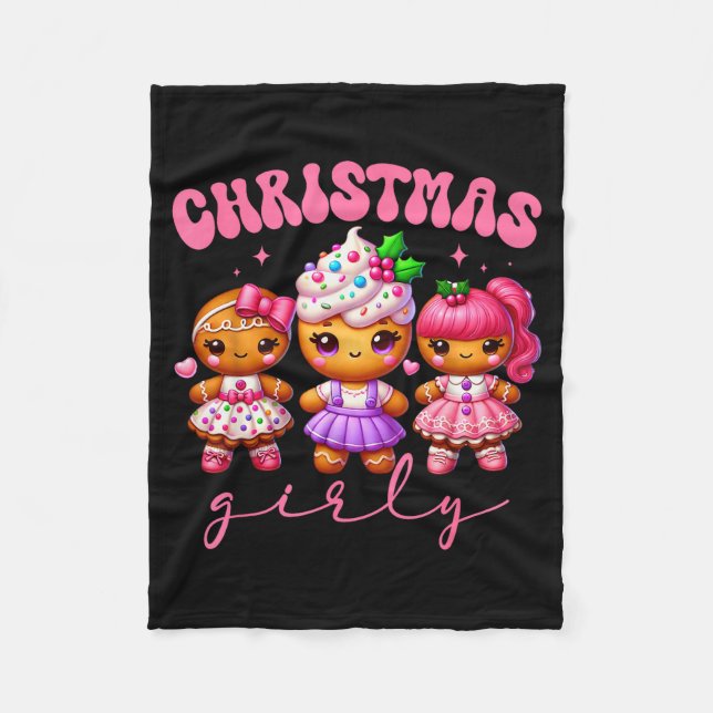 Cobertor De Velo Conjuntos De Roupas De Cama De Natal De Gingerbrea (Frente)
