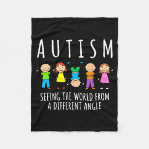 Cobertor De Velo Consciência autismo vendo o mundo de uma forma dif
