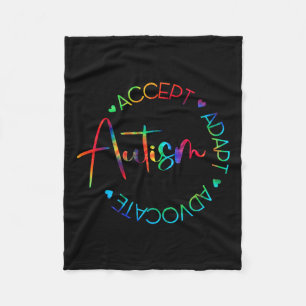 Cobertor De Velo Consciência do Autismo Aceitar Adaptar Advogar Mãe