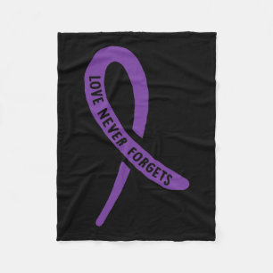 Cobertor De Velo Consciência O Amor Nunca Esquece Laço Roxo