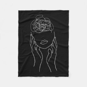 Cobertor De Velo Consciencialização da Saúde Mental Ponto e Vírgula