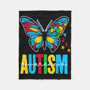 Cobertor De Velo Conscientização do Autismo Autista Autistas Apoio 