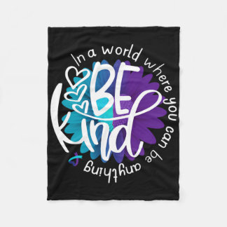 Cobertor De Velo Conscientização sobre a Prevenção do Suicídio Flor