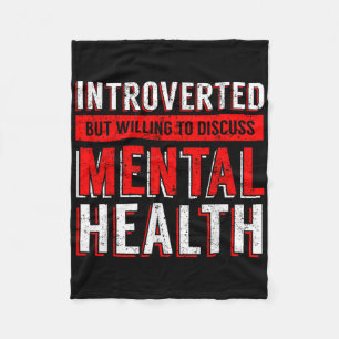 Cobertor De Velo Conscientização sobre Saúde Mental Depressão