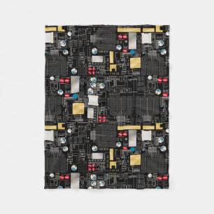 Cobertor De Velo Conselho de circuito preto