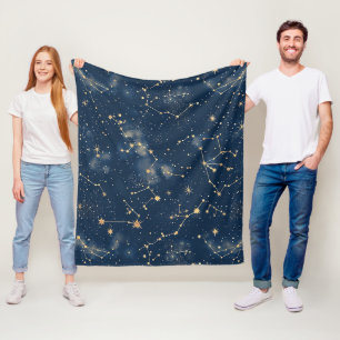Cobertor De Velo Constelação Celeste - Noite Estrelada