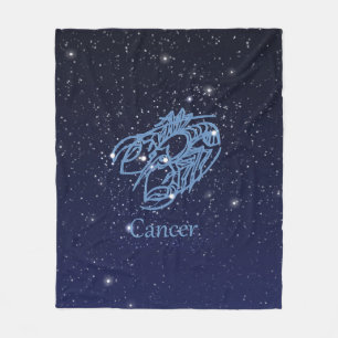 Cobertor De Velo Constelação de Câncer e Signo do Zodíaco com Estre