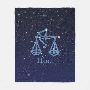 Cobertor De Velo Constelação de Libra e Signo do Zodíaco com Estrel