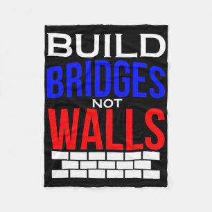 Cobertor De Velo Construa Pontes Não Muros Democrata Anti Trump Pol