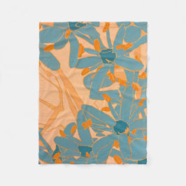 Cobertor De Velo Contemporary Leaf Design Peach