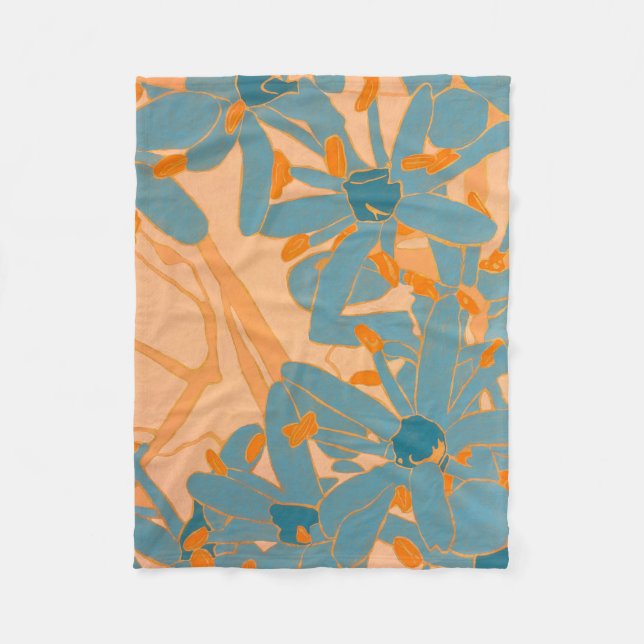 Cobertor De Velo Contemporary Leaf Design Peach (Frente)