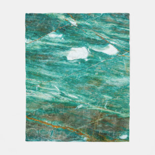 Cobertor De Velo Contexto verde ou Emerald Marble