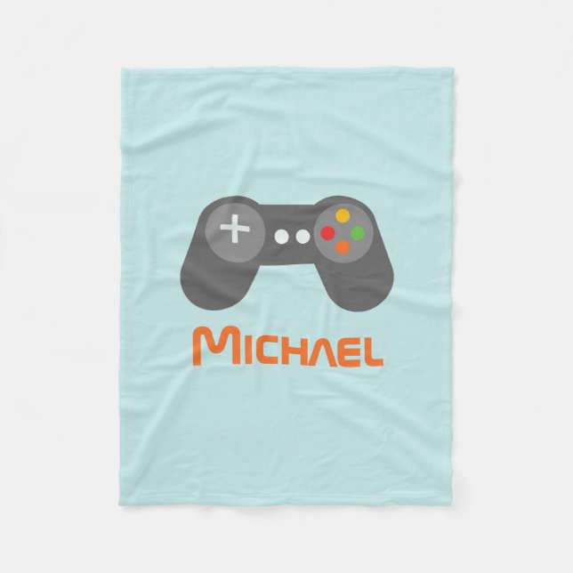 Cobertor De Velo Controladora de Jogo Azul Claro (Frente)