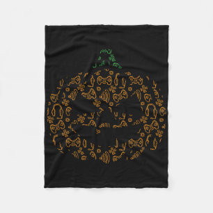 Cobertor De Velo Controladora de videogame Pumpkin Halloween Figuru