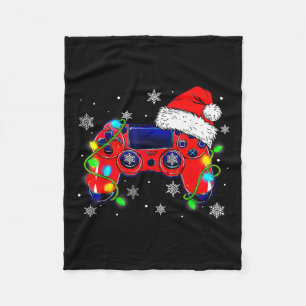 Cobertor De Velo Controladora de videogame Santa Hat Gamer Bo