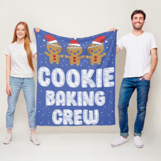 Cobertor De Velo Cookie Baking Crew Camisa Natal Família Gingerbr