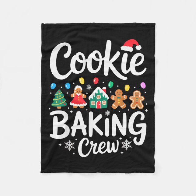 Cobertor De Velo Cookie Baking Crew Christmas Chefs Festive Holiday (Frente)