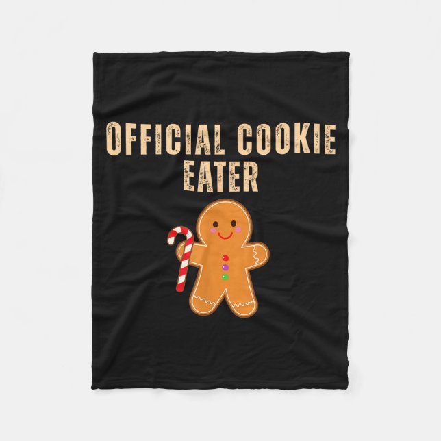 Cobertor De Velo Cookie Eater Funny Christmas Couples Matching  (Frente)