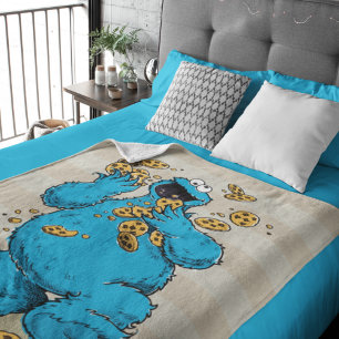 Cobertor De Velo Cookie Monster Crazy Cookies