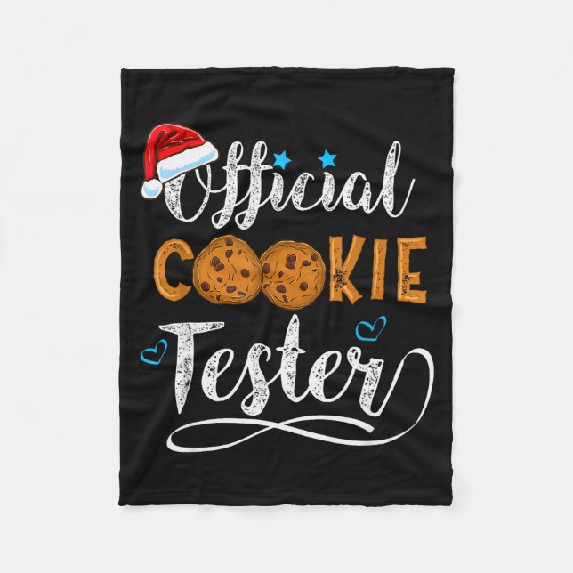 Cobertor De Velo Cookie Tester Christmas Baking Team  (Frente)