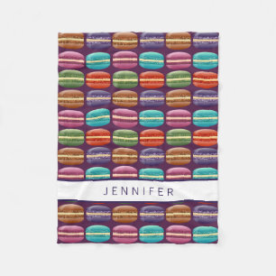 Cobertor De Velo Cookies de Macaron com Glitter Roxo