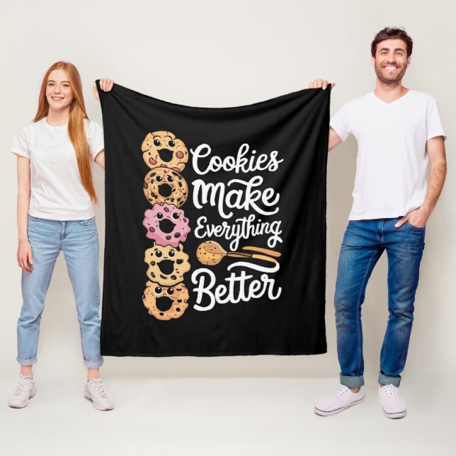 Cobertor De Velo Cookies Torna Tudo Melhor Um Natal Engraçado (In Situ)