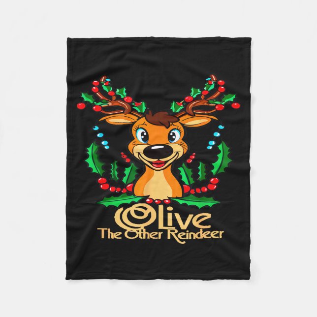 Cobertor De Velo Cool Animal Designs And More Olive The Other Reind (Frente)