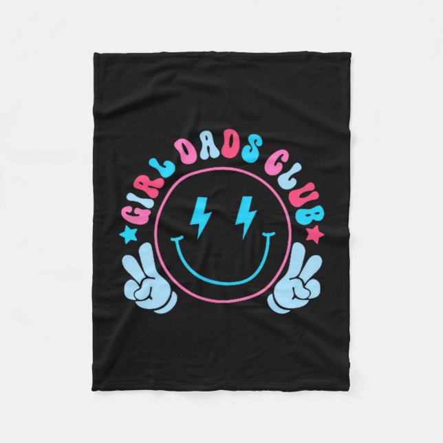 Cobertor De Velo Cool Dads Club Father's Day From Daughter Son Funn (Frente)