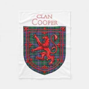Cobertor De Velo Cooper Tartan Scottish Xadrez Lion Rampant