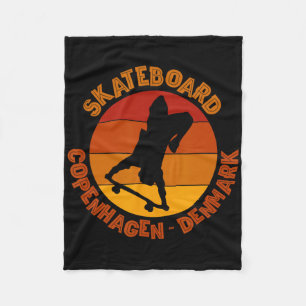 Cobertor De Velo Copenhague Dinamarca Skatista Urna Skate