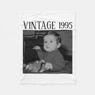 Cobertor De Velo Cópia Ilegal Vintage Feliz Aniversário Foto Famíli