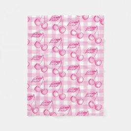 Cobertor De Velo Coquete estético de cereja rosa